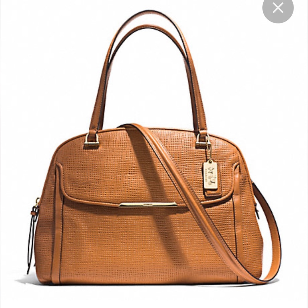*COACH* MADISON EMBOSSED LEATHER GEORGIE SATCHEL